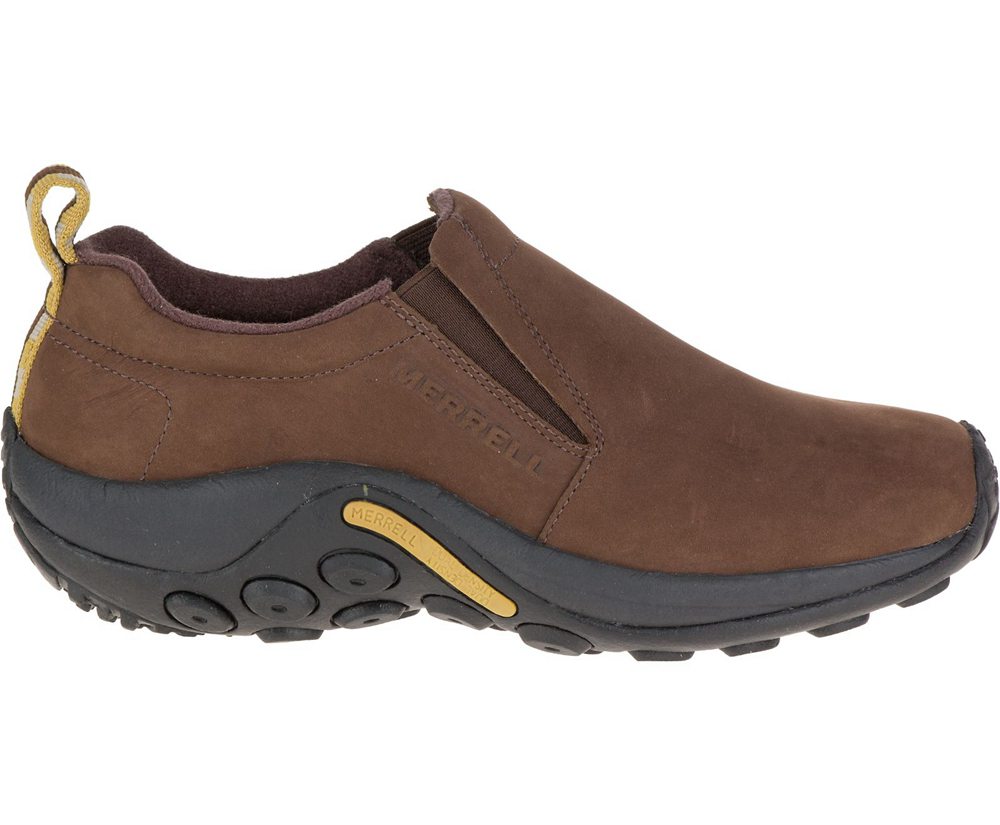 Merrell Slip Ons Brown - Jungle Moc Nubuck - Womens 69DJBKMXI